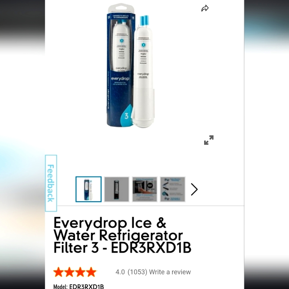 Everyday Ice & Water Refrigerator Filter